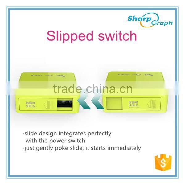 In Stock!!! 2016 UNIC Mini Full HD DLP HDMI Projector UC50 Pico 3D LED Projeksiyon Proyector Screen