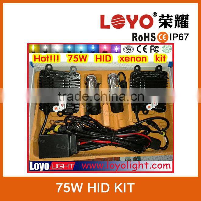 Hottest 12V HID kits with high quality big ballast 75w HID xenon kit