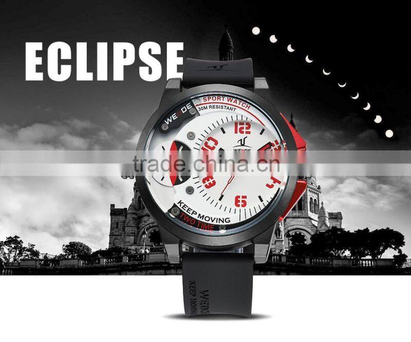 WEIDE luxury brand watch universe series men sport Watches japan movt quartz watch stainless steel back water resistant watches