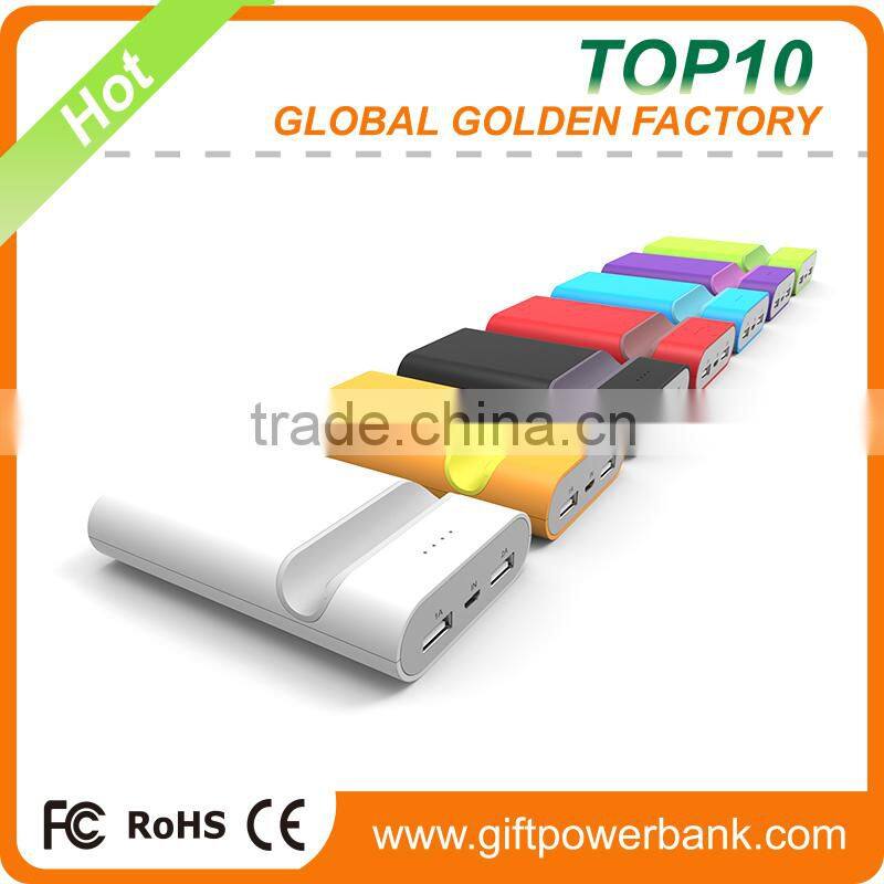 Hot Selling portable Dual USB Power Bank 6000 mAh for mobile devices