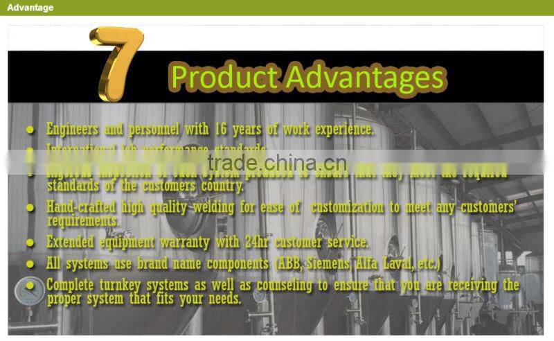home business small brewery machinery equipped with mash tun and lauter tun and whirlpool tank with brew kettle
