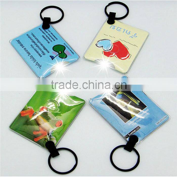 Promotional gift PVC custom led card light