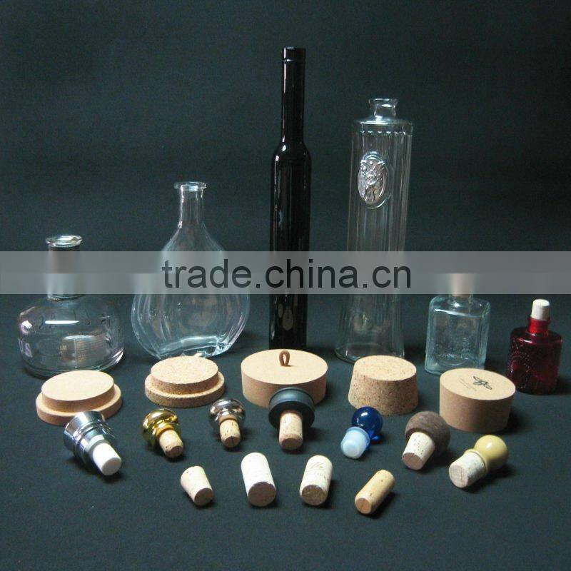 "LEECORK" high quality cork stopper for glass bottle or jar