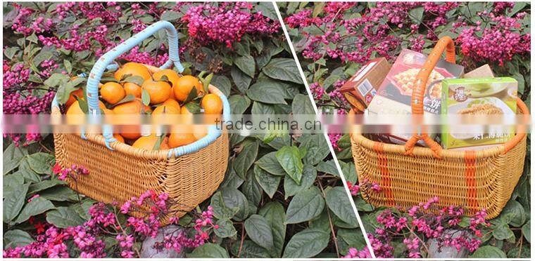 Rattan woven fruits vegetables basket