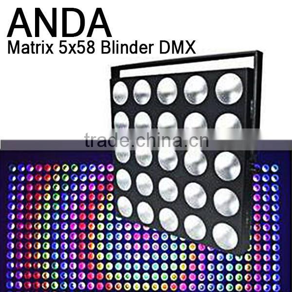 china suppiler guangzhou 25 eyes led rgb matrix blinder DMX lighting