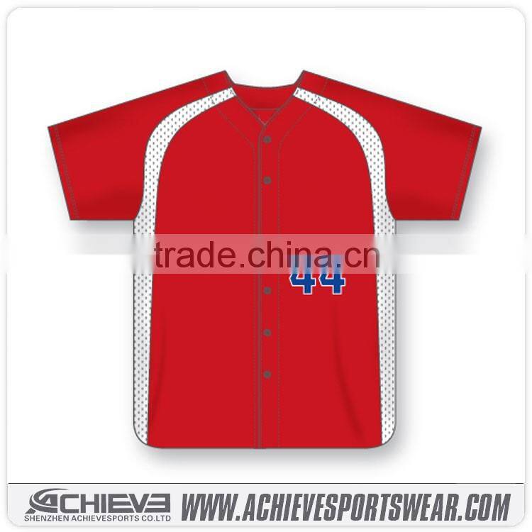 Wholesale Sublimation Team Baseball Uniforms Design Fashion Custom Sublimated Baseball Jersey
