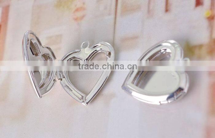 Thick Silver Plated Anti-Valentine Heart Locket..Simple, Modern, Sassy and Witty....