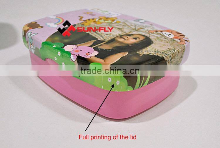 sublimation Plastic Custom printed children lunch box sandwich box