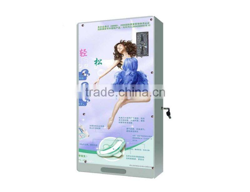 China wall mounted hot sale Sanitary Napkins Vending Machine