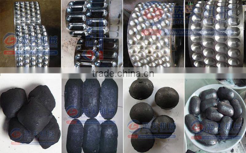 Lantian Brand high quality bbq briquetting machine roller press coal charcoal briquette machine