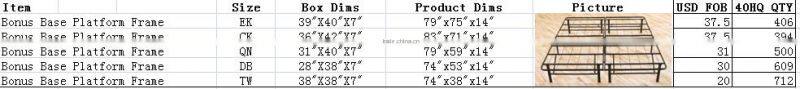 USA hot selling product metal bed frame