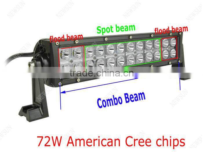 Power Leds 4x4 Led C ree Work Light Bar Offroad Double Row 72w Offroad Led Light Bar