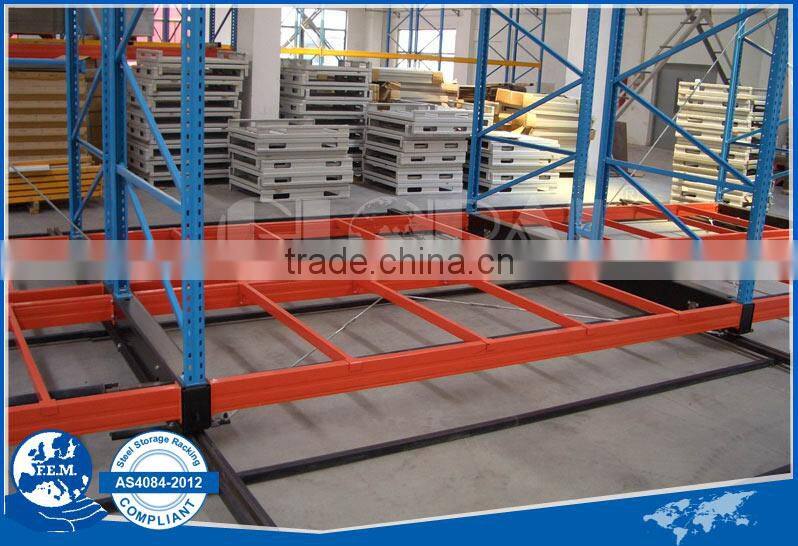 High Density Mobile Racking/painting storage rack for heavy duty racks