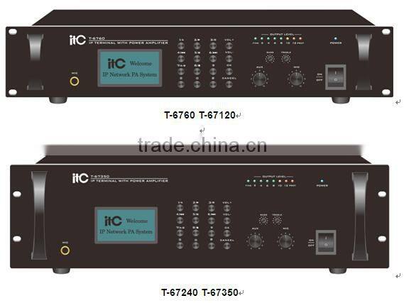 The Non-dedicated Network System Solution Class D IP Network Audio Amplifier