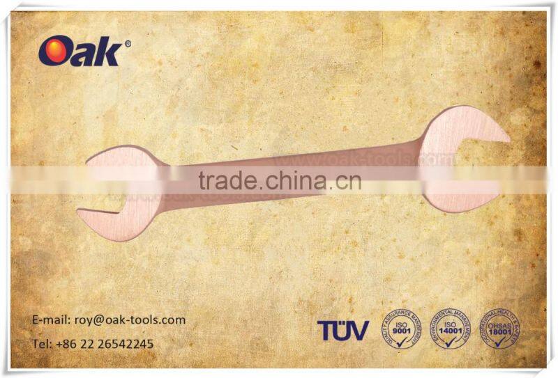non-sparking beryllium copper double open end wrench