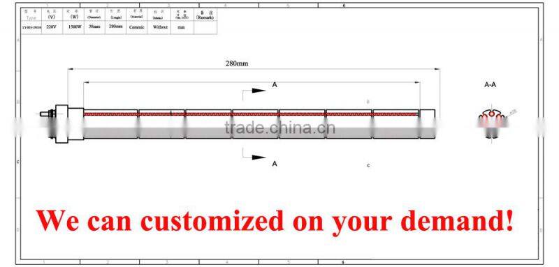 industry air bobbin heating tube