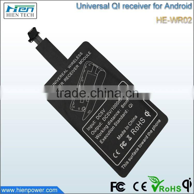 High quality universal wireless charger receiver qi wireless charger mobile phone qi receiver for android phone