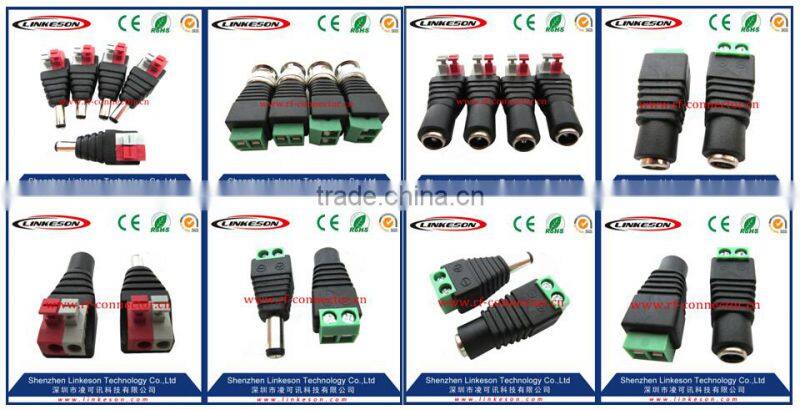 2.1 5.5 DC 12V CCTV power male connector