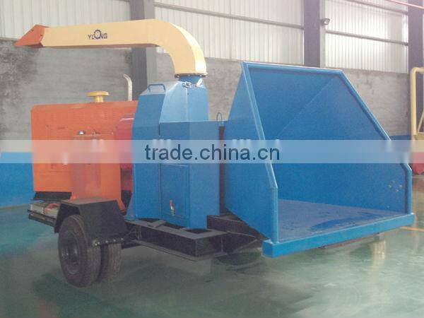 10-20t/h mobile wood chipper shredder