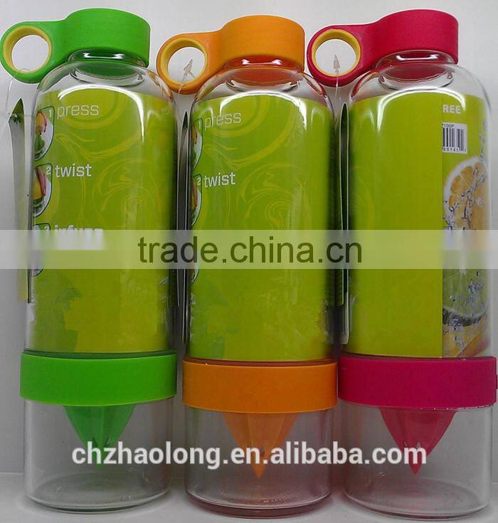 hot selling bpa free fruit infuser water bottle food grade promotional tritan fruit infuser