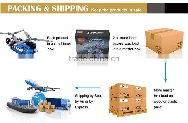 Christmas Puzzle plastic building blocks toy helicopter airplane toy