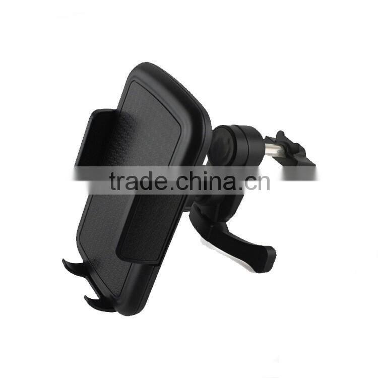 Latest creative Leather texture mobile phone gps navigator car air Vent holder