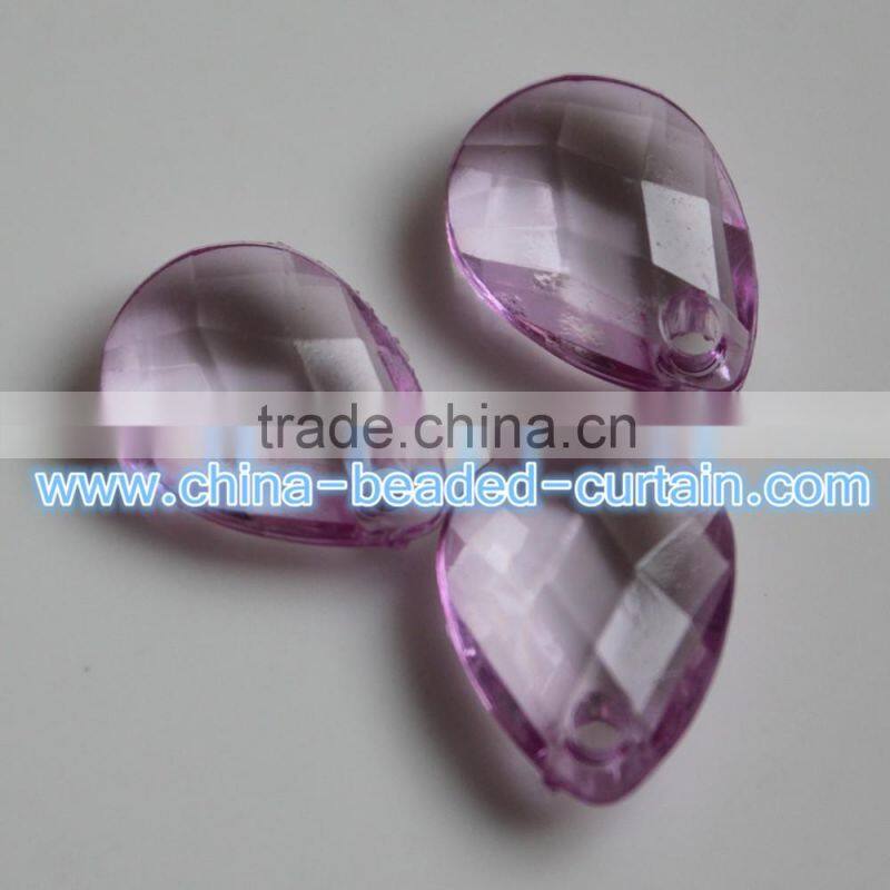 Best Factory Direct Sales Transparent Acrylic Faceted Briolette Teardrop Beads Curtain Pendants