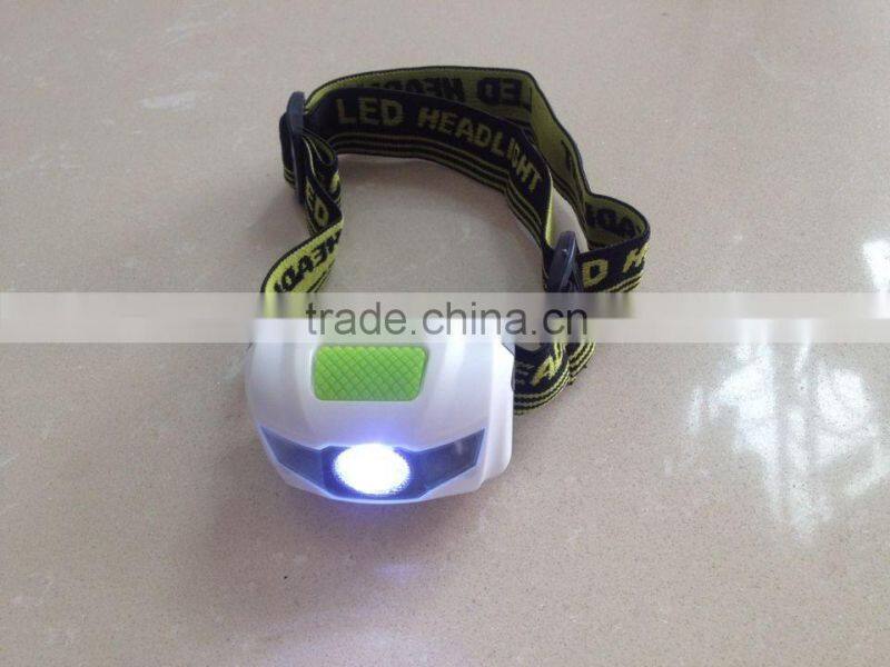 waterproof powerful 3W headlamp led for reading walking camping