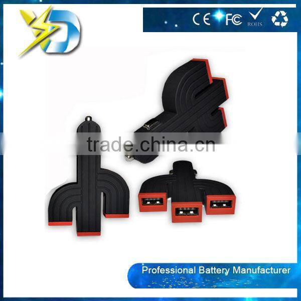 Wholesale 4.2A Max 3 Port Car USB Charger Protable Mini Mobile Phone Charger