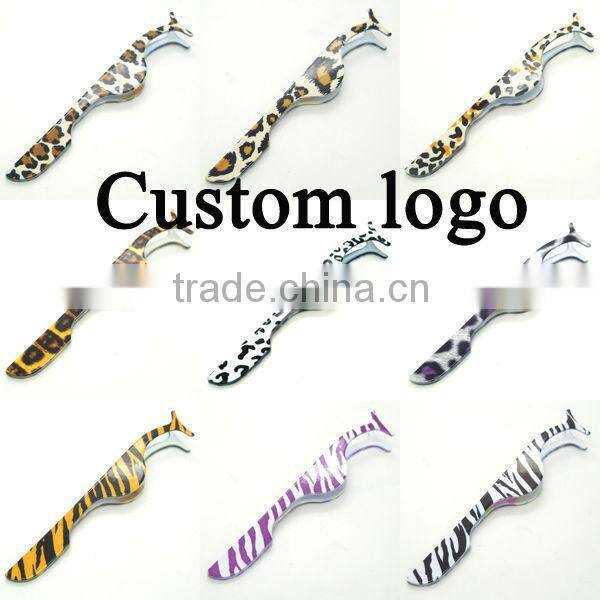 Wholesale Stainless steel false eyelash smart tweezer private label