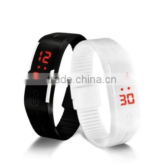Promotional Silicone Digital LED Sport Watch / Wristwatch