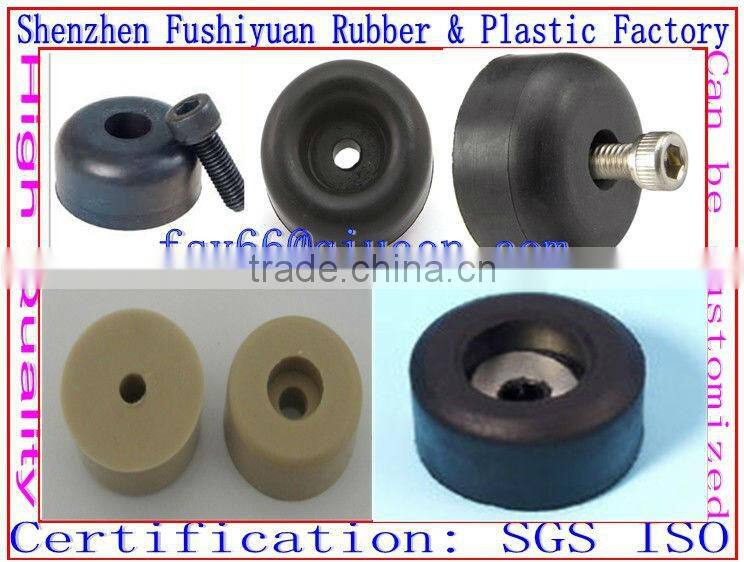 SBR NBR EPDM Custom made Rubber Bumper rubber feet with bolt Anti Vibration Damper with Bolt