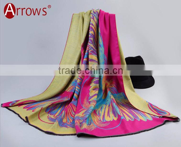 2016 Wholesale Scarves Eagles Printed Animal Shawl Acrylic Wool