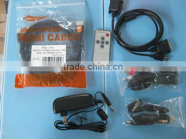 VCAN0928 7"car lcd monitors Multi-Language OSD Standard VGA (15 pin D-SUB RGB) input,12V DC power