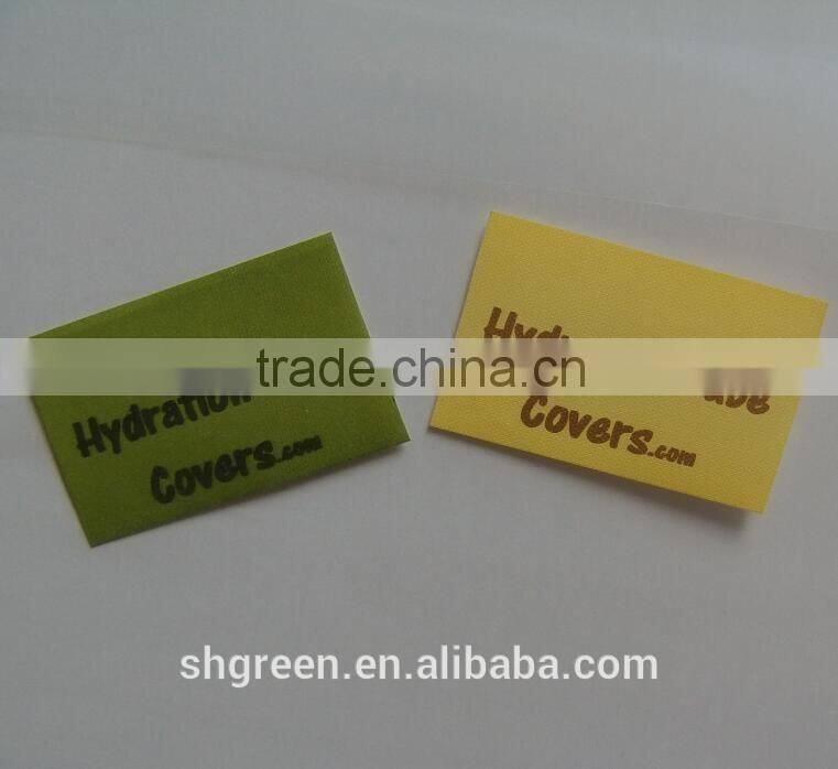 Fashion collection trousers taffeta printed labels