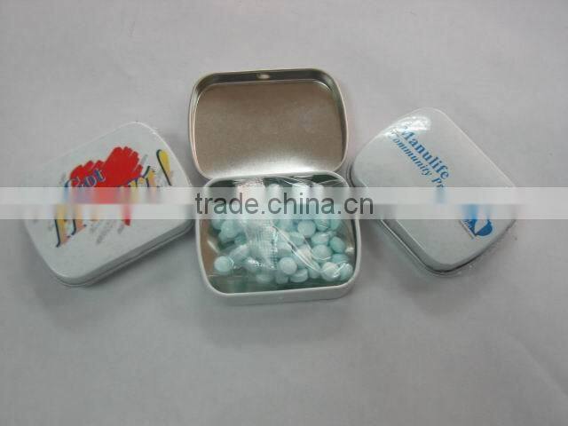 custom printed small metal candy mint tin