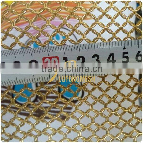 Decorative metal ring mesh curtain for Interior project