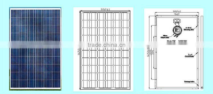 Energy Conservation and High Efficiency , 220W-250W Polycrystalline Solar Cells