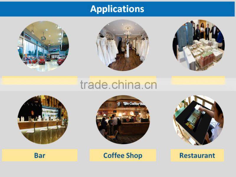 Full HD touch screen monitor digital signage restaurant touch table, android/ windows interactive coffee table