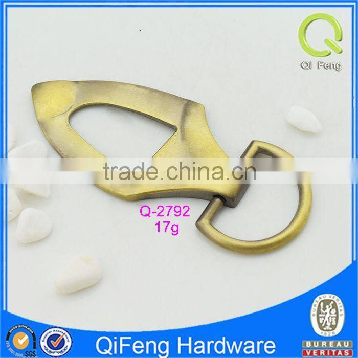 Q-2792 elaborate metal antique style bag parts light gold leather handbag fitting