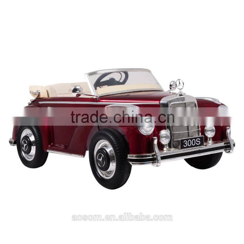Aosom 12V Red Mercedes Benz 300S Kids Electric Ride On Car with MP3 and Remote Control