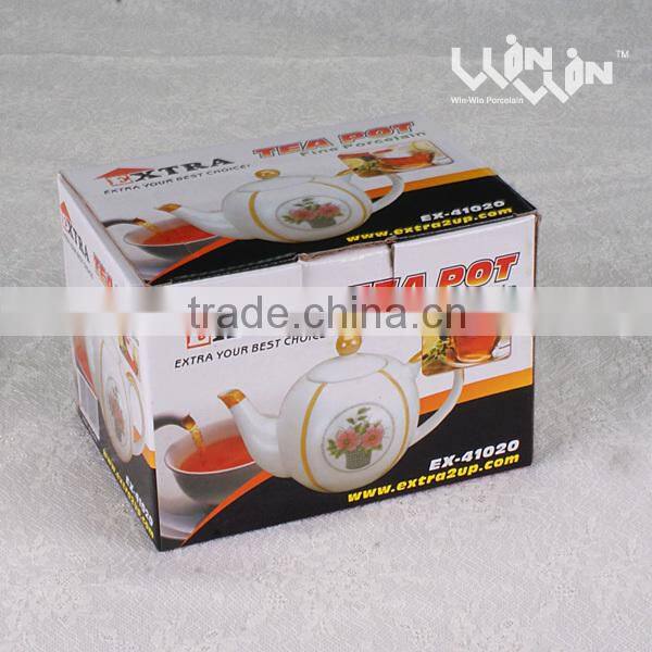 ceramic tea pot in color design WWTP13031