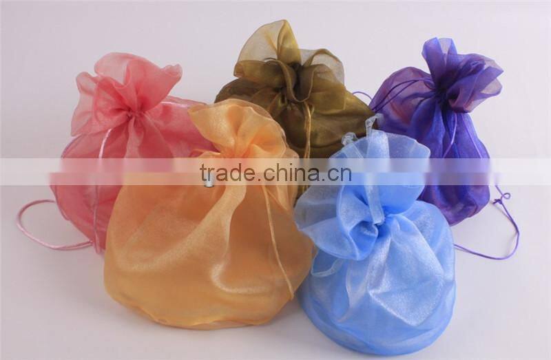 Custom printed drawstring organza gift bags