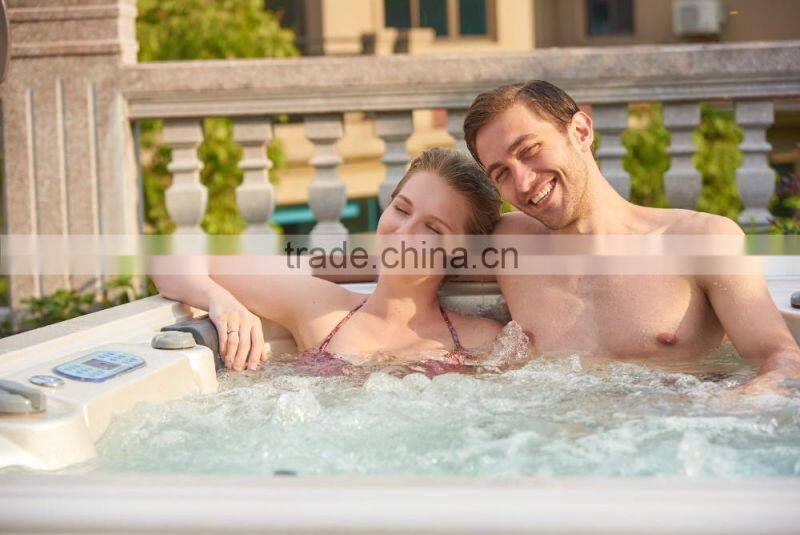 Wholesale us aristech acrylic CE approve white colour deluxe outdoor spa hot tub