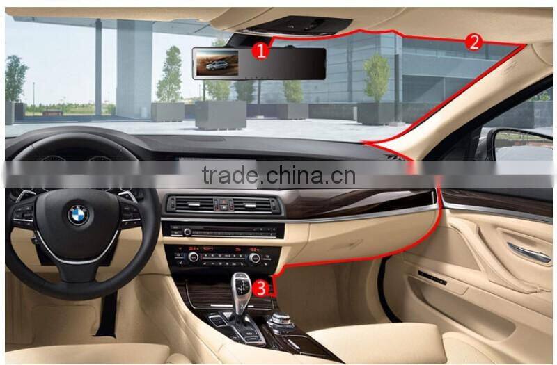 168 2 lens dual 1080P Car Camera DVR Video Recorder+Rear View Camera Night Vision