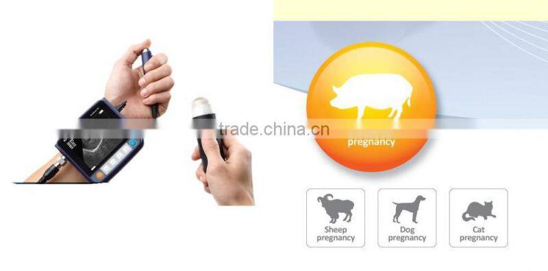 2015 Professional Veterinary ultrasound scanner vet animal use for pregnancy multi-frequency waterproof probe with Aluminum box