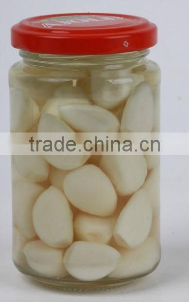 Good quality canned garlic in brine or vinegar
