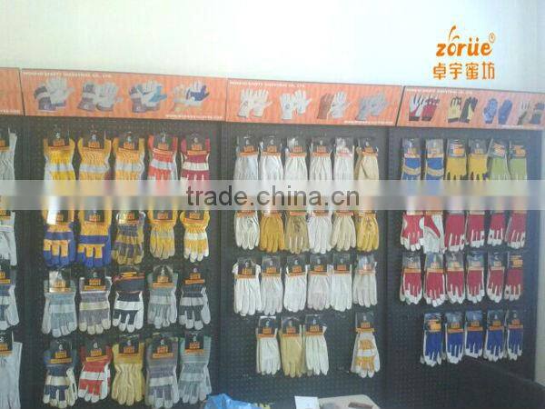 sheepskin palm and cottom sleeve beekeeping glove