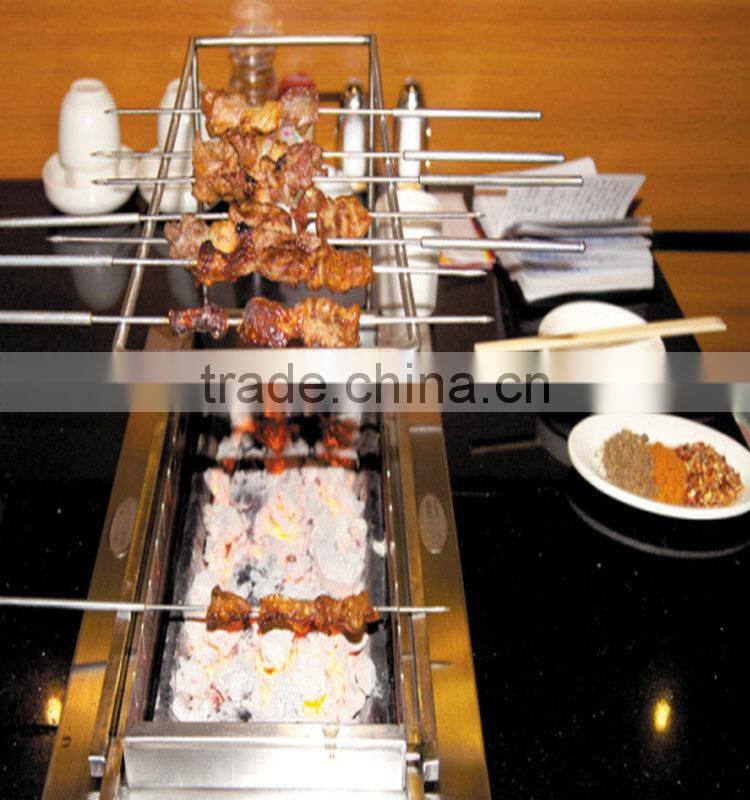 Hot sale Available telescoping metal BBQ Fork with wooden handle