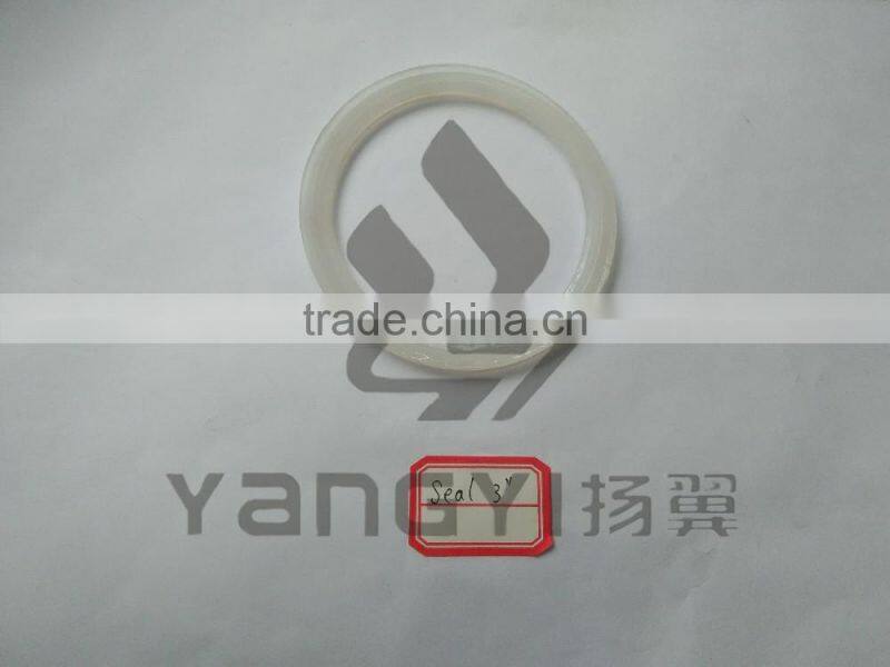 stainless steel 3'' tri clover clamp with end cap ferrule and gasket